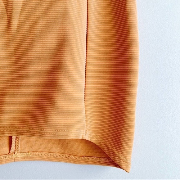 NWT Minkpink Orange Stretch Ribbed Fonda Mini Skirt, Size Medium - Picture 8 of 15
